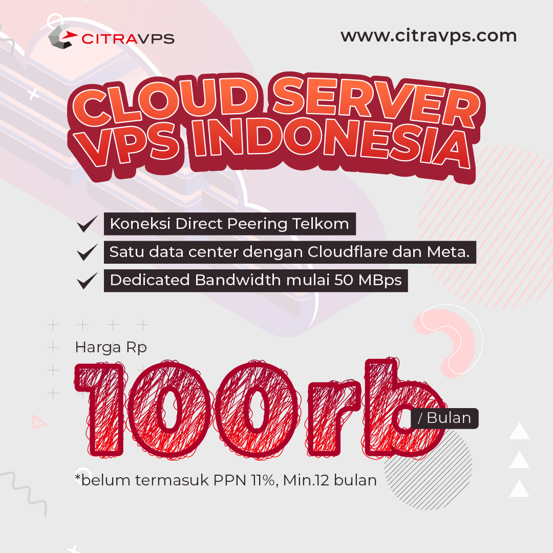 cloud server vps indonesia terbaik