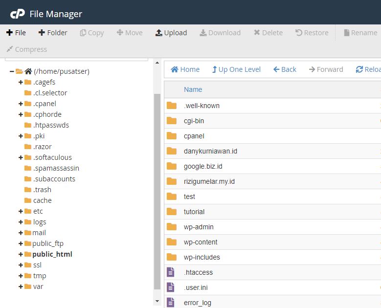 Tutorial Upload File Website Melalui cPanel