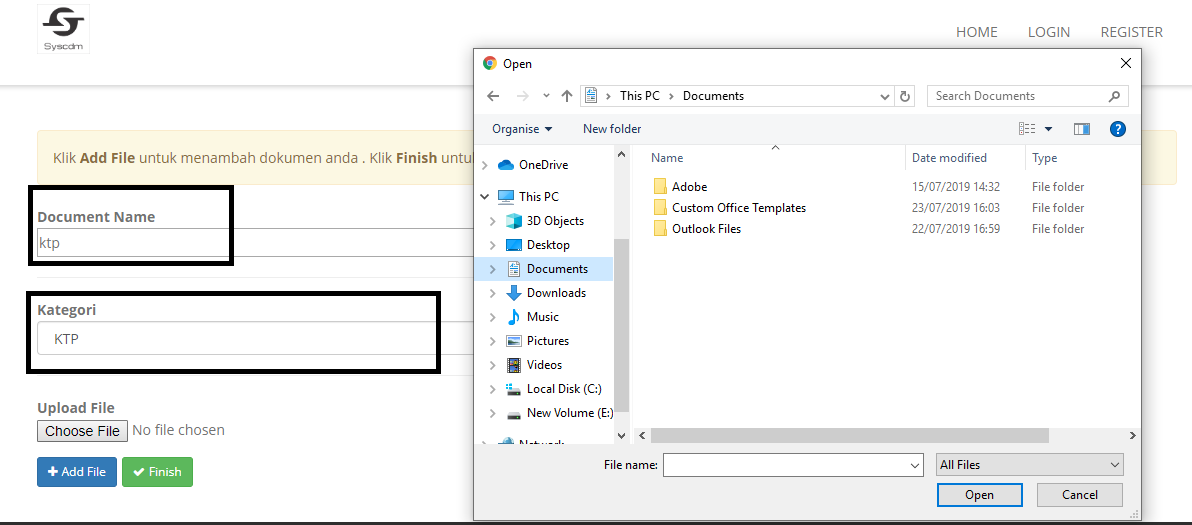 Tutorial Upload Dokumen Persyaratan Domain id