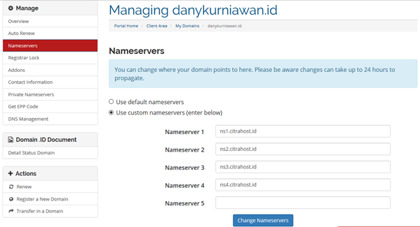 Mengarahkan Domain .ID ke Layanan Blogger