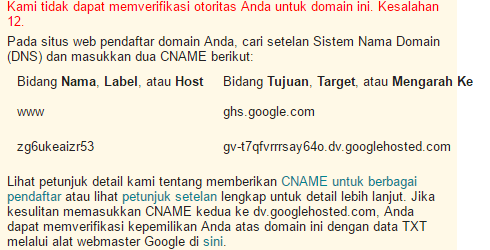 Mengarahkan Domain .ID ke Layanan Blogger