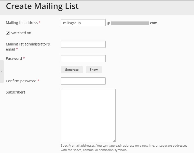 Membuat Mailing List di VPS Plesk