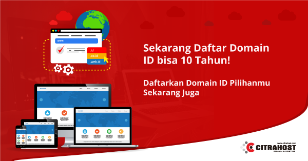 Daftar Domain .id 10 tahun sekaligus